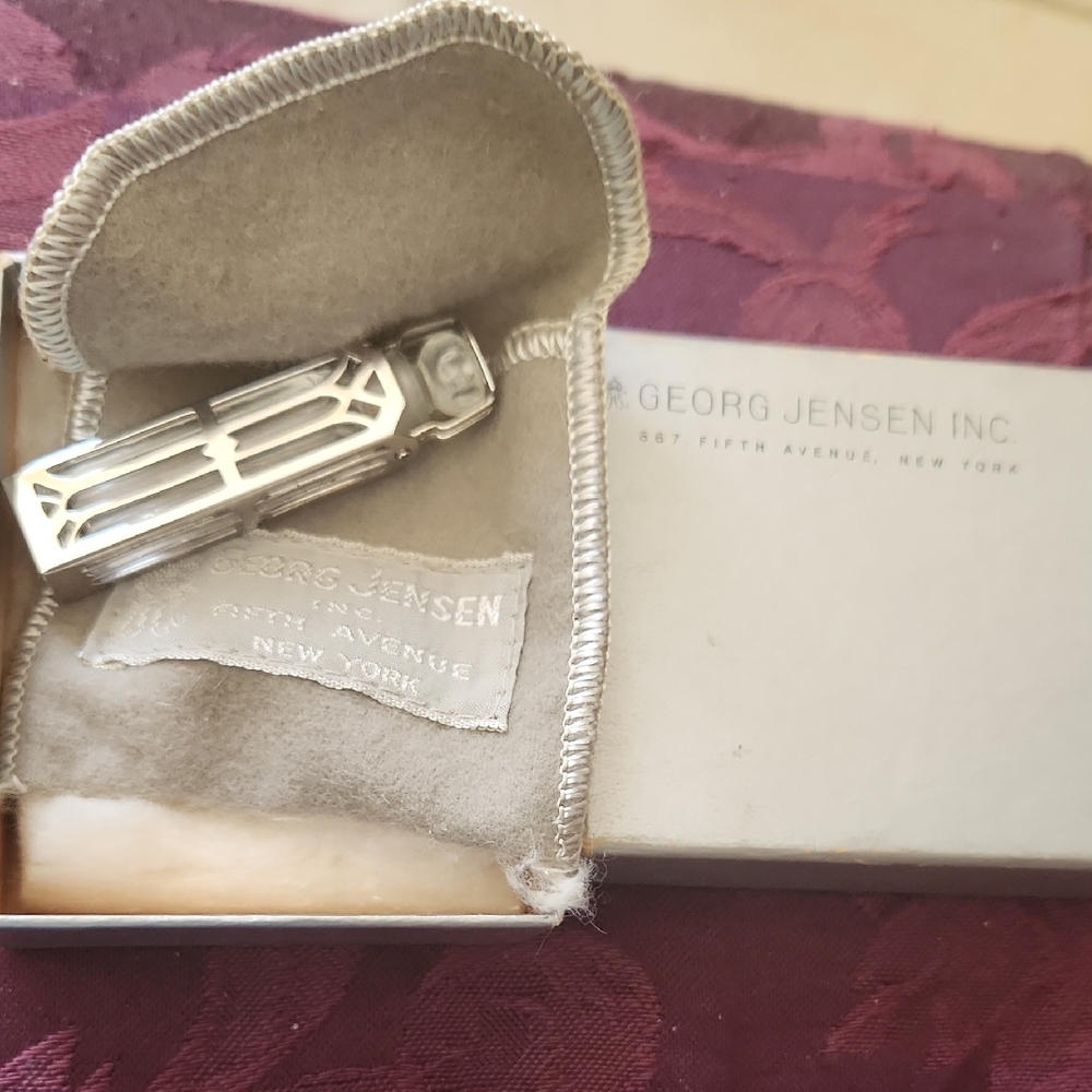 Georg Jensen Silver covered perfume bottle